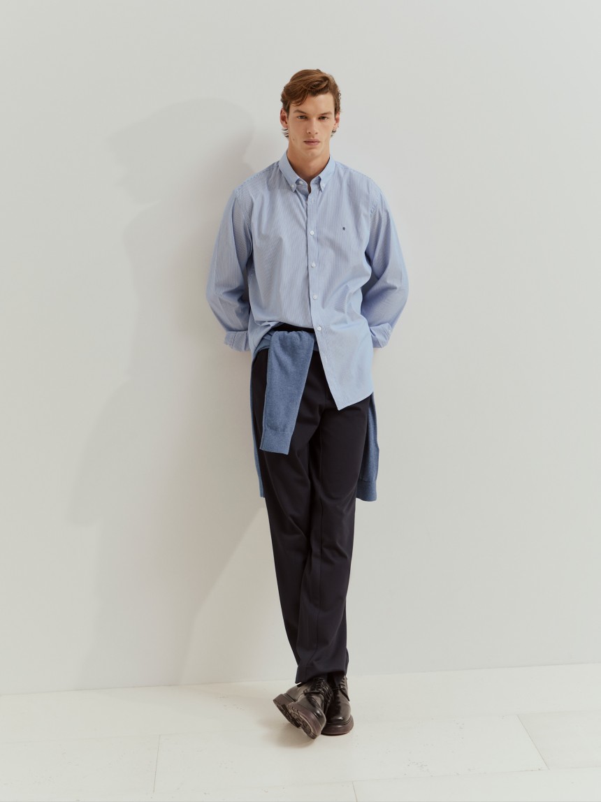 Camisa regular fit de algodão
