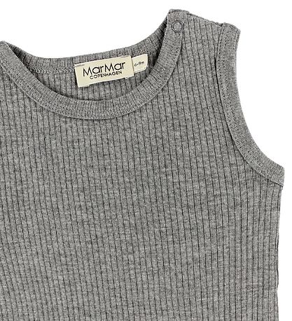 MarMar Body - u/æ - Rib - Modal - Gråmeleret