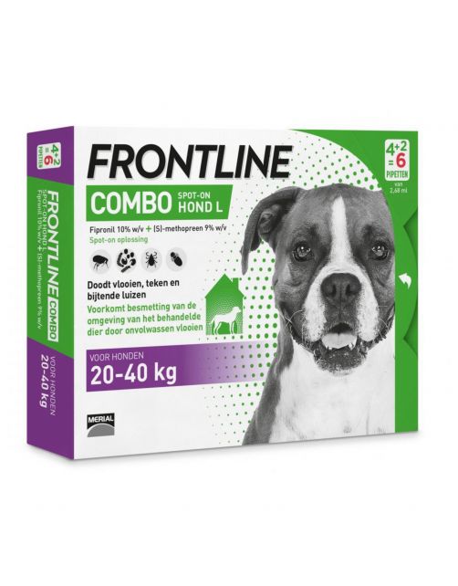 Frontline Combo Spot On 3 Large Hond Large - Anti vlooien en tekenmiddel