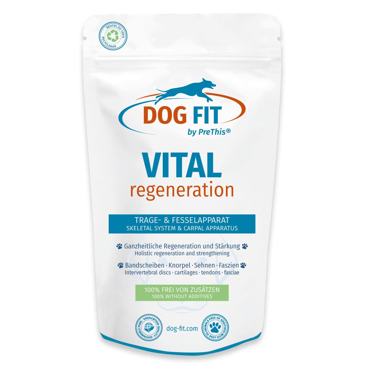 DOG FIT by PreThis® VITAL regeneration für Hunde Bandscheiben, Sehnen, Knorpel & bei Verletzungen