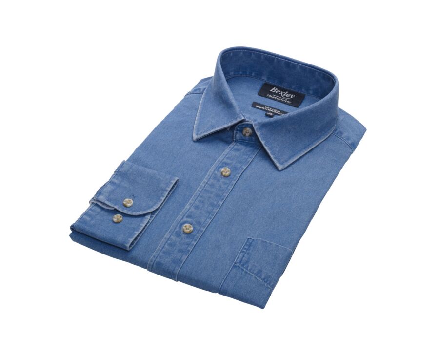 Chemise jean Denim - Poche poitrine - JACQUIN