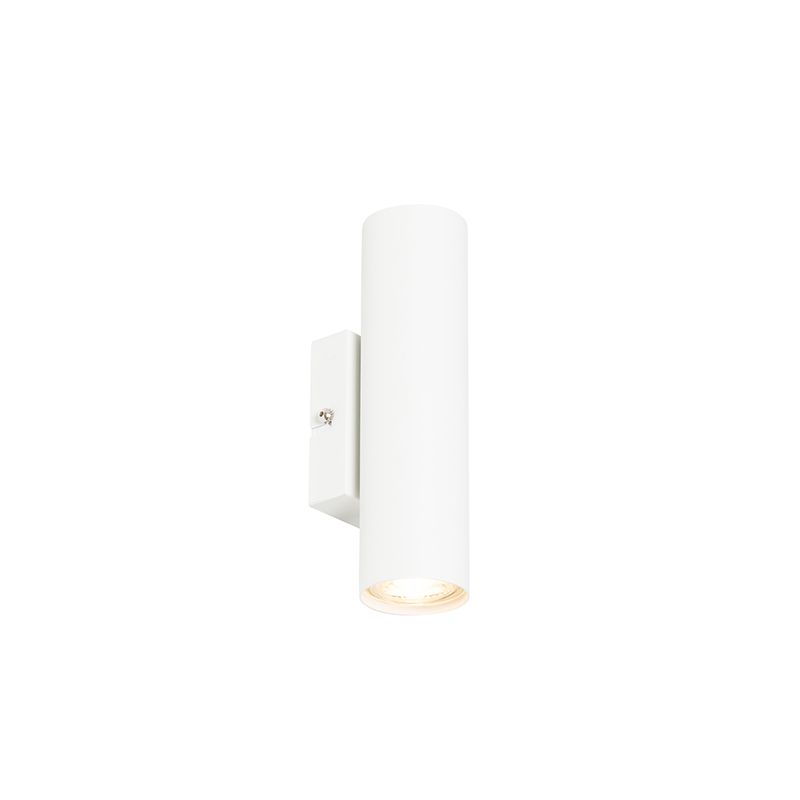 Moderne wandlamp wit 2-lichts GU10 50mm - Jeana