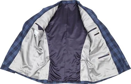 Suitable Prestige Colbert Amqui Ruit Blauw 02BL-MAR-RTBL kopen