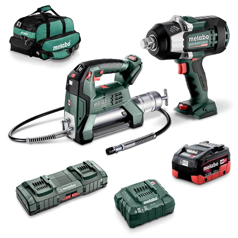 METABO 18V 2 Piece 2 x 5.5Ah Combo Kit AU68203655