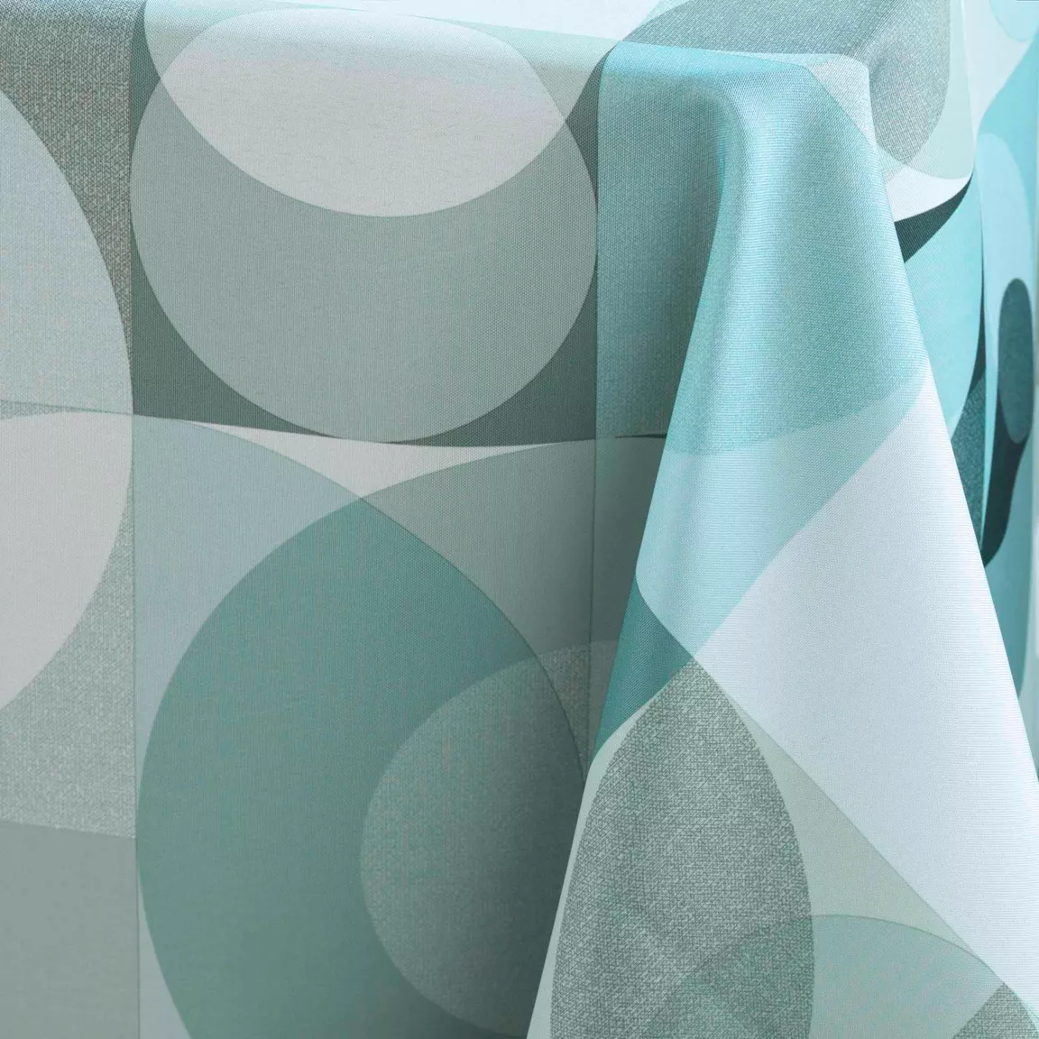 Nappe rectangulaire anti tache (150 x 240 cm) Tessouro Vert sauge