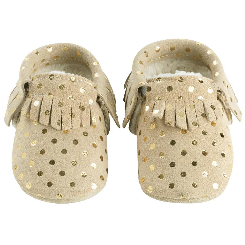 Beige à pois