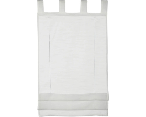 Romeinse jaloezie met lussen, wit, 60x140 cm