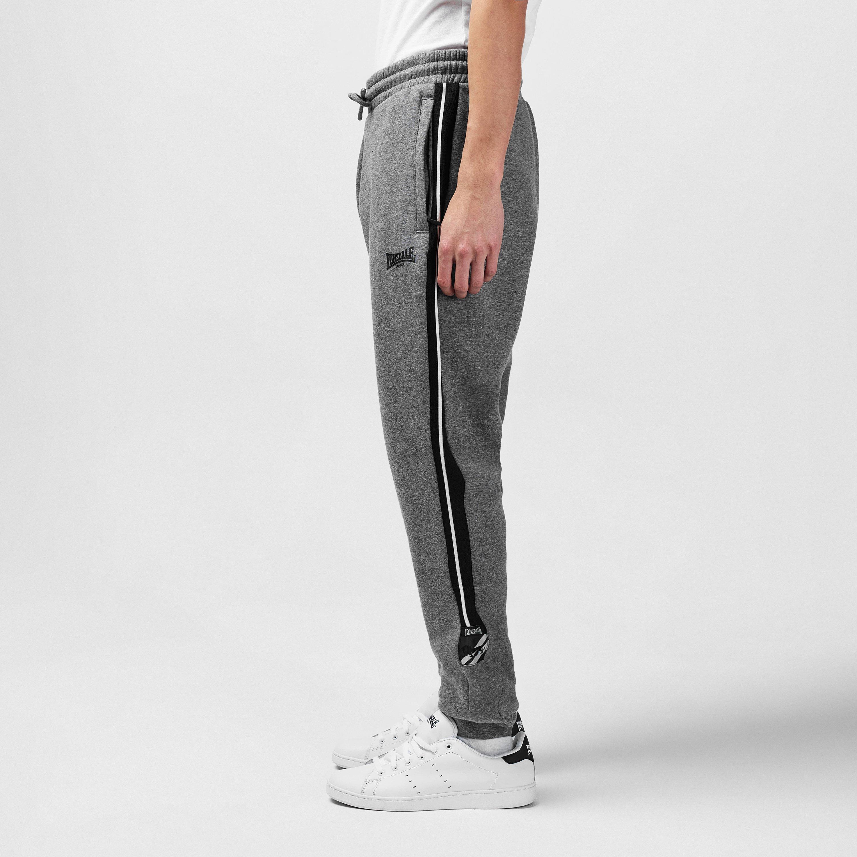 Lonsdale 2 Stripe Jogging Bottoms Mens