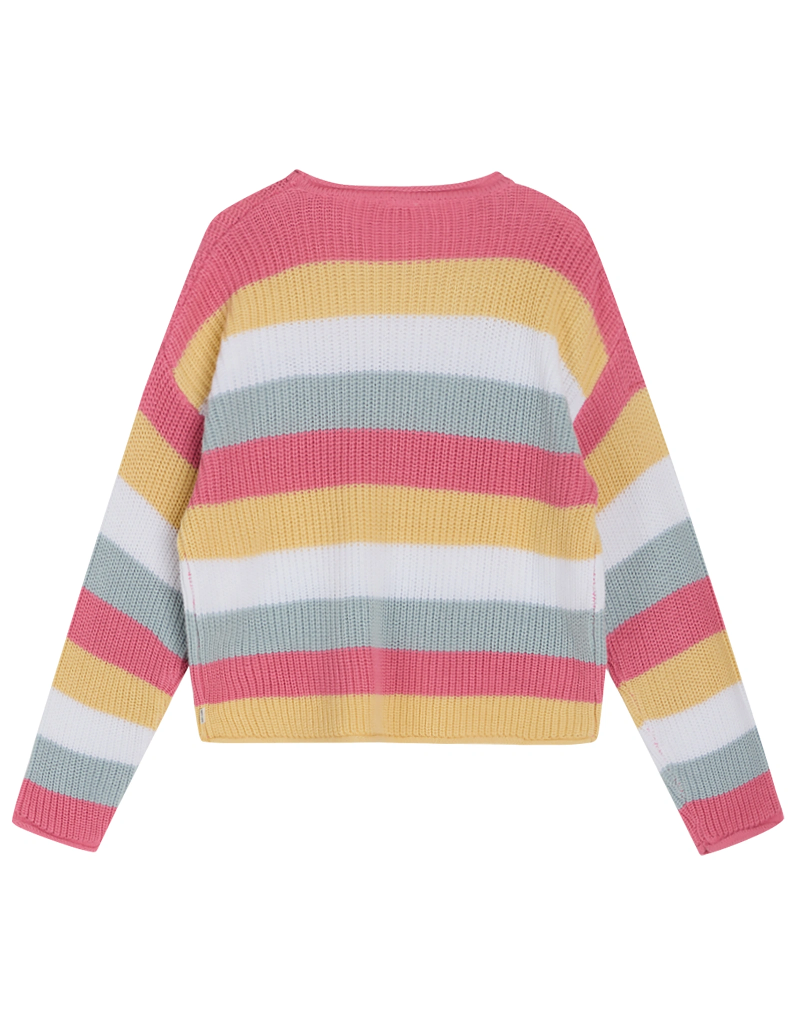 Strickpullover PELIN gestreift in pink-a-boo