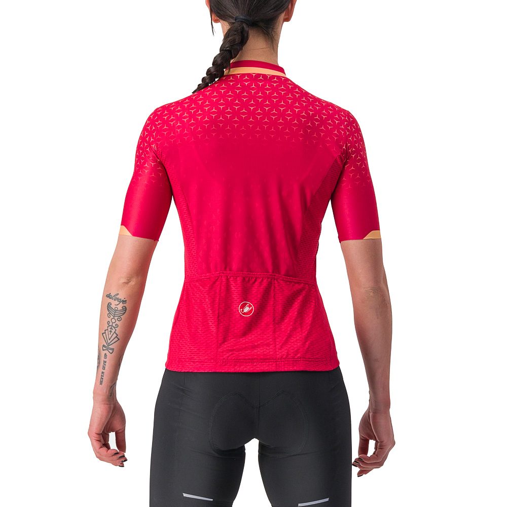 Castelli Pezzi Radtrikot Damen persian red