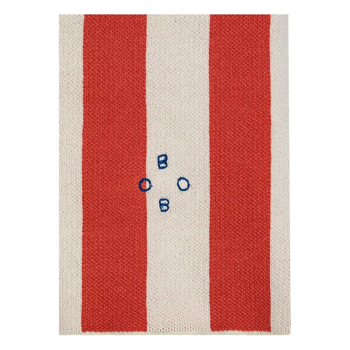 Bobo Choses Short Maille Rayures Coton Bio - Collection Femme  | Rouge