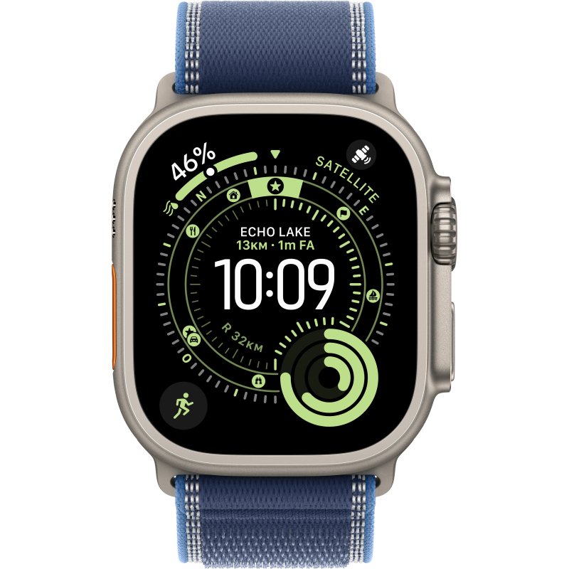 Apple MG9R4ZM/A accessoire intelligent à porter sur soi Bande Bleu Titane, Polyester, Spandex, Nylon