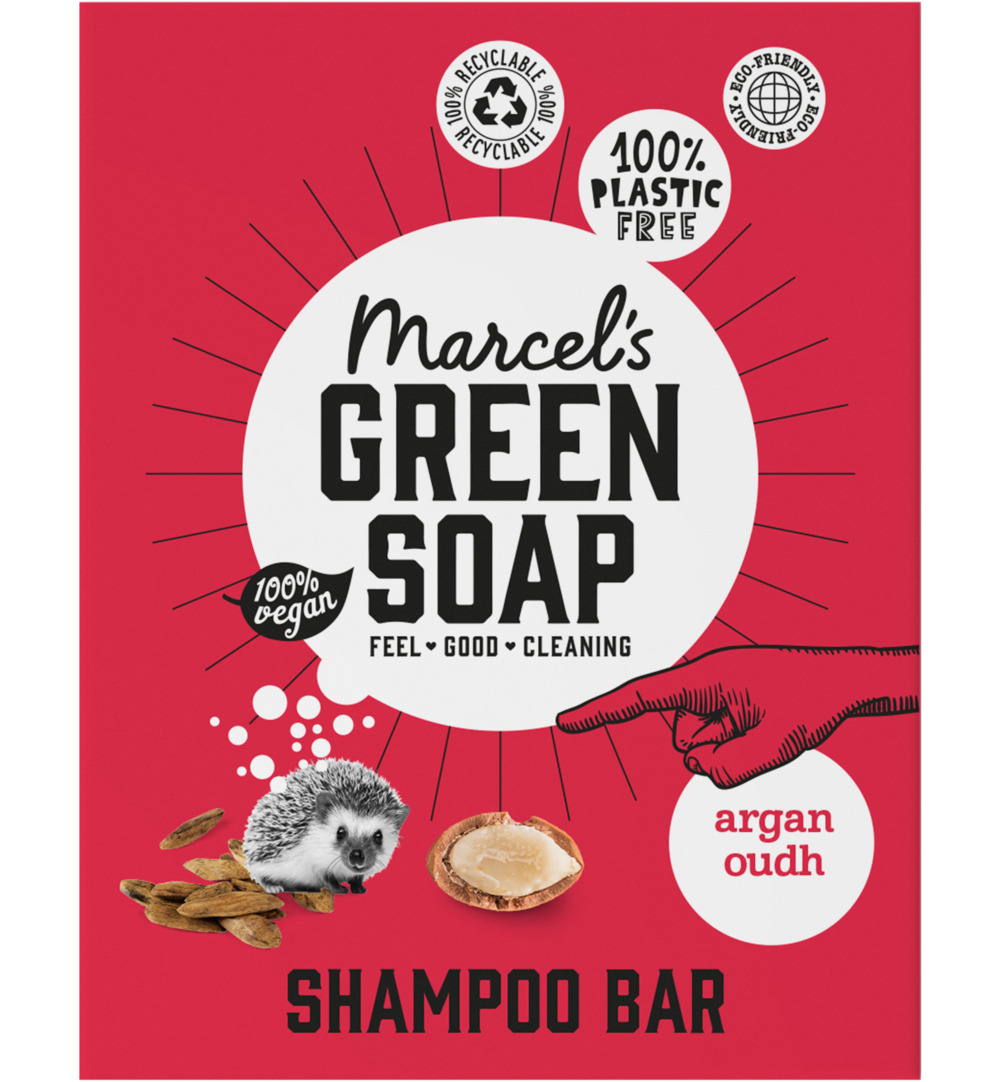 Marcel’s Green Soap Shampoo bar argan & oudh (90 gr)