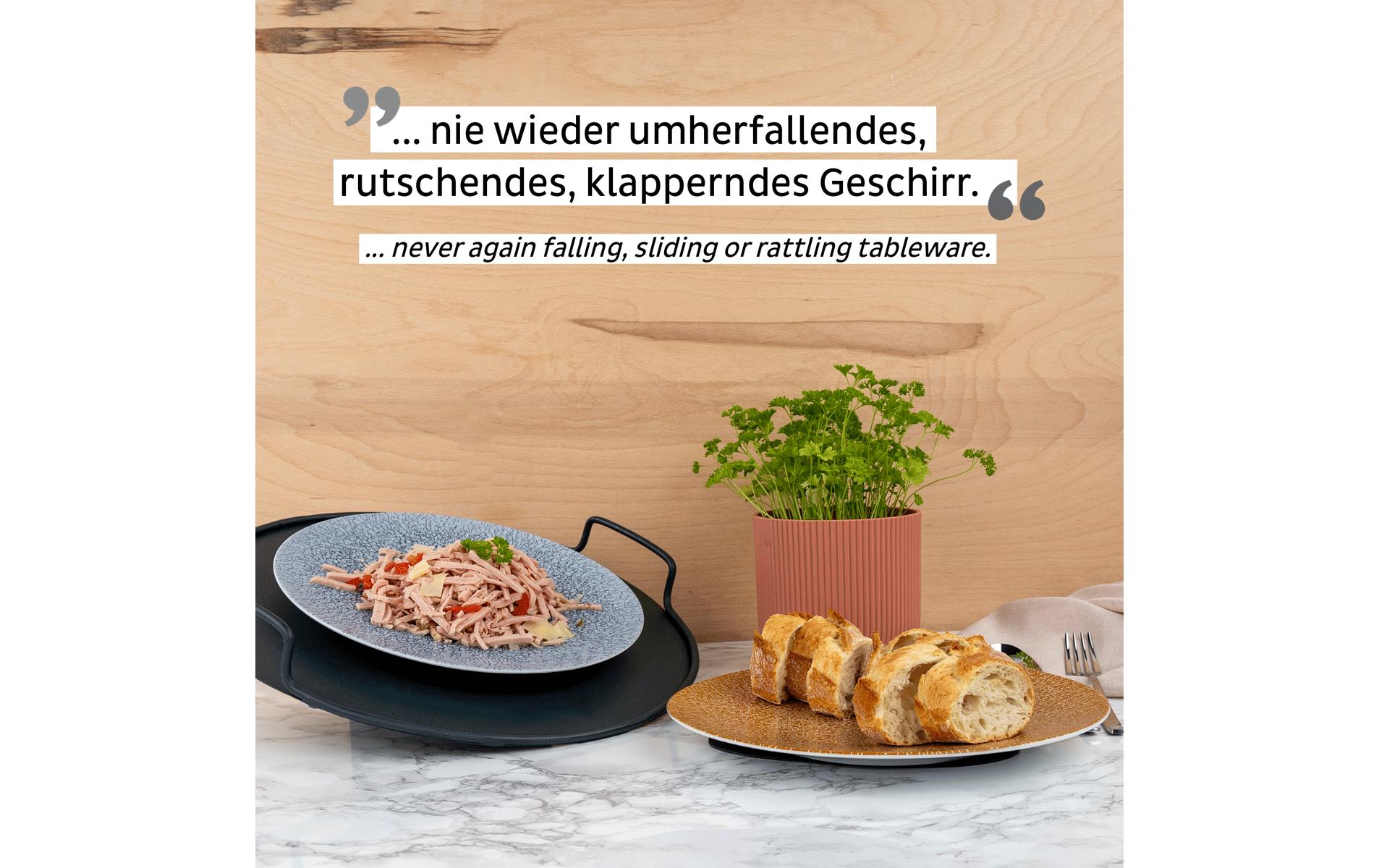 Magnet-Speiseteller HellbraunOutdoor Porzellanteller