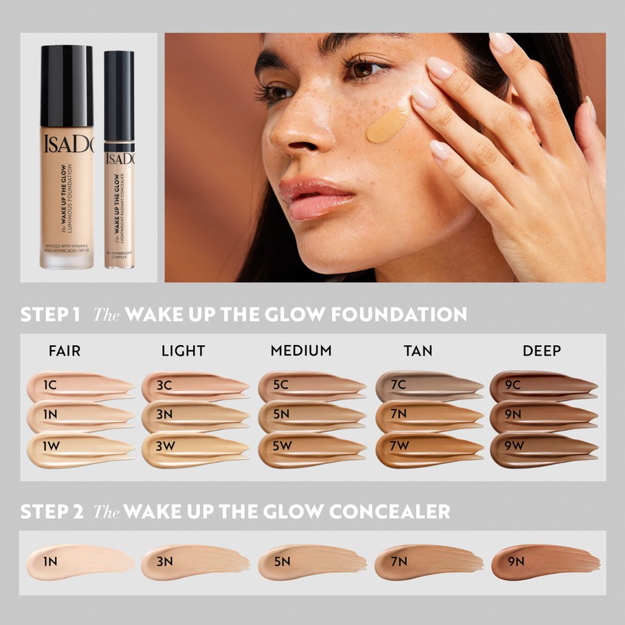 Isadora Wake Up The Glow Foundation 3C 30ml
