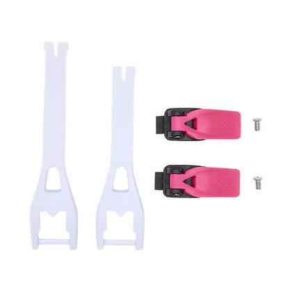 Boucle bottes Fox COMP STRAP/LEVER KIT ENFANT - Noir / Rose