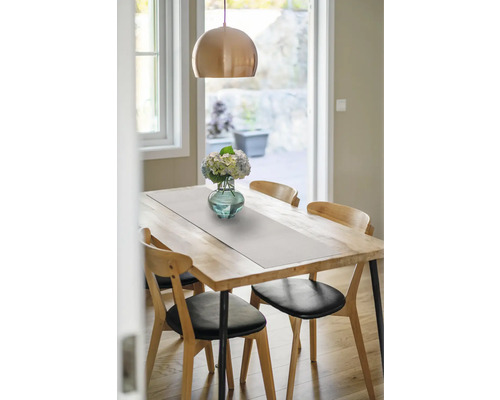 Placemat blad, flanelgrijs, 30x45 cm