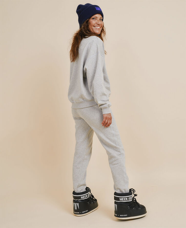 Cartel Copenhagen Blizzard Logo Sweatpants - Grey Melange Lysegrå
