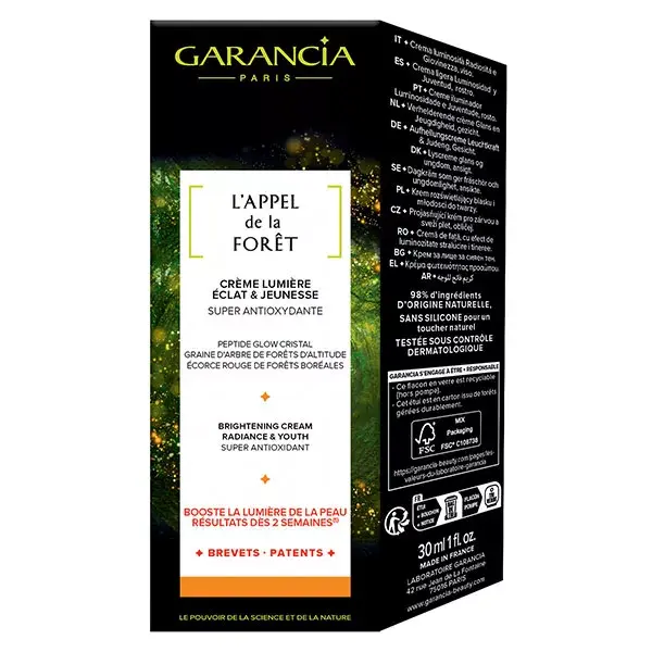 Creme Facial Garancia The Call of the Forest Light, Radiance & Youth 30ml
