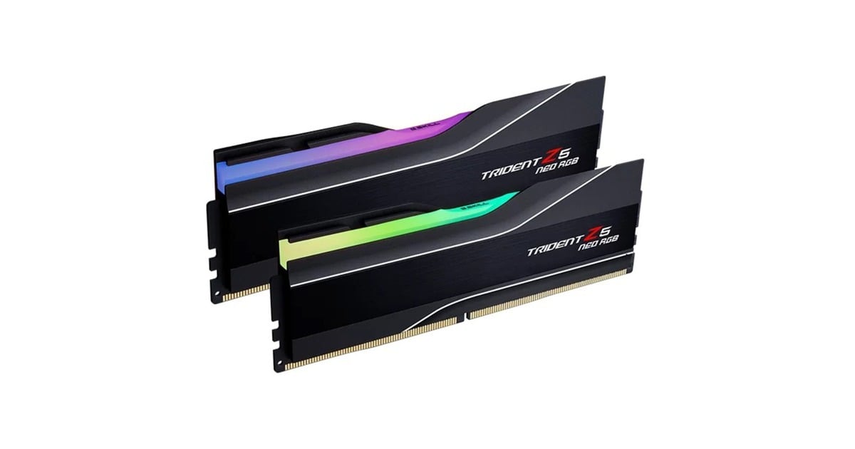 G.Skill64 GB DDR5-6000 (2x 32 GB) Kit werkgeheugen  (Zwart, F5-6000J3040G32GX2-T, Trident Z5 NEO RGB, EXPO)