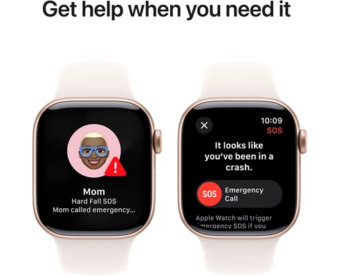 Apple Watch Series 10 GPS 42mm Rose Gold Aluminium Case with Light Blush Sport Band - S/M