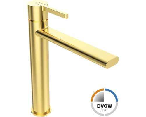 Jungborn wastafelkraan voor opzetwastafels, LAMBDA DVGW gecertificeerd, mat goud