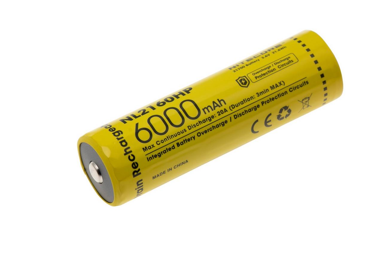 Nitecore NL2160HP, 21700 oplaadbare Li-ion accu, 6000 mAh