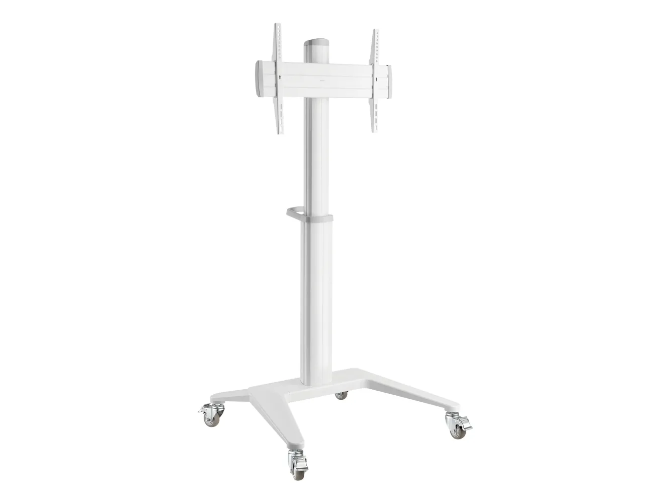 DELTACO ARM-0452 - Office - vogn med hjul - for LCD display - hvid - skærmstørrelse: 37