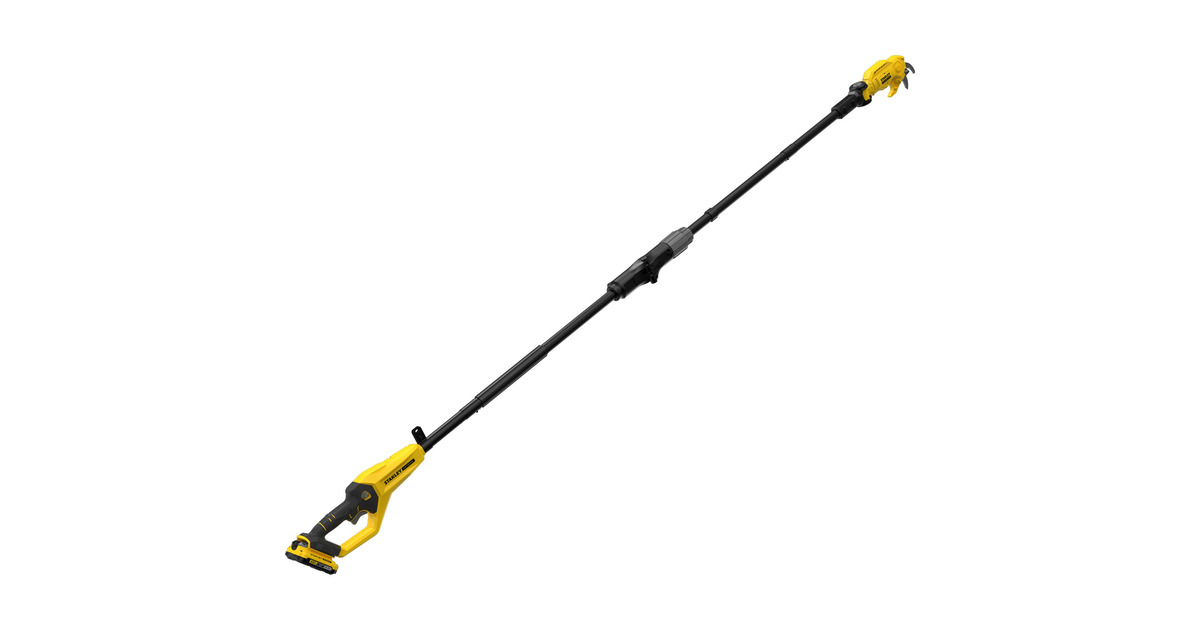 Stanley18V FATMAX V20 accu-takkenschaar - 2Ah accu  (Geel/zwart,  Accu en oplader inbegrepen, telescopische steel)