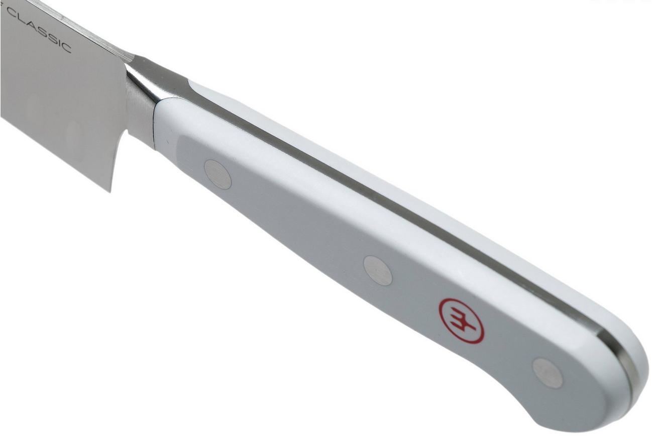 Wüsthof Classic White santoku met kuiltjes 14 cm, 1040231314