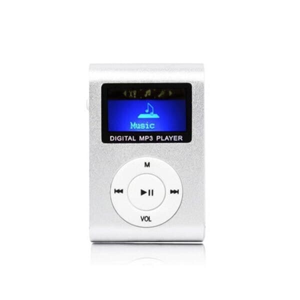 MP3-afspiller med LCD-skærm og MicroSD-læser