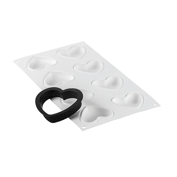 Kit 6 mini tarte en silicone Petit Amour Silikomart