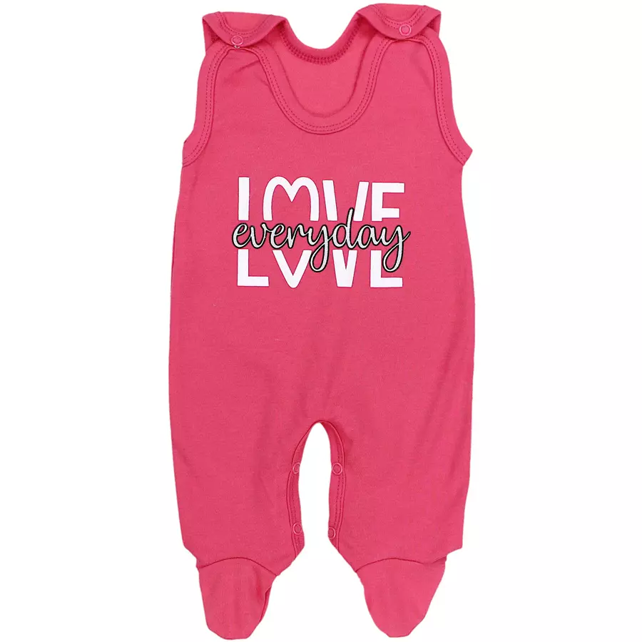 TupTam Baby Strampler mit Aufdruck Spruch 5er Pack rosa Modell 1