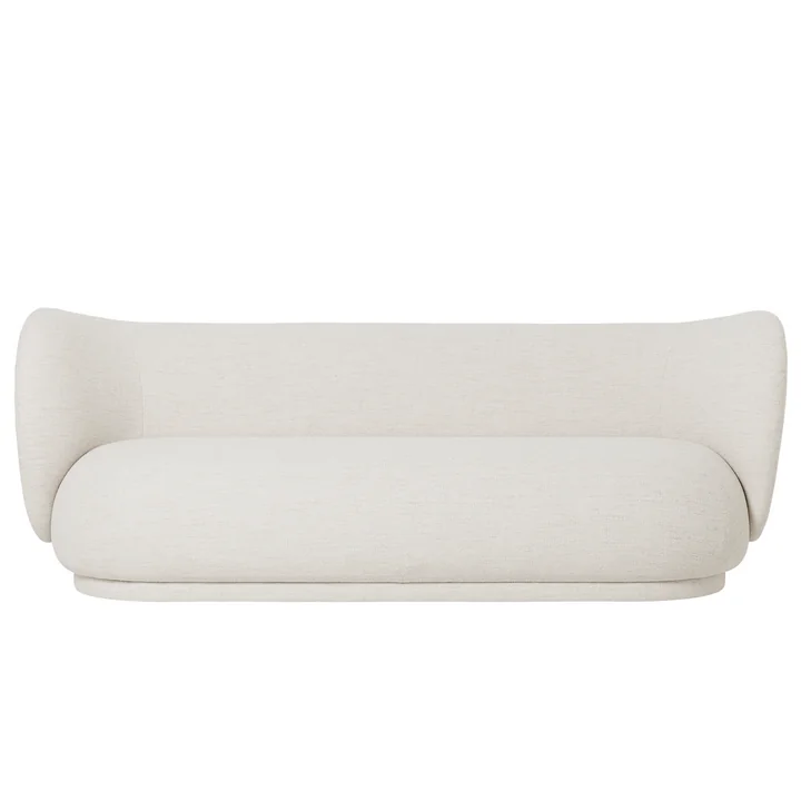 Ferm Living - Rico Sofa, 3-Sitzer, off-white (Bouclé)
