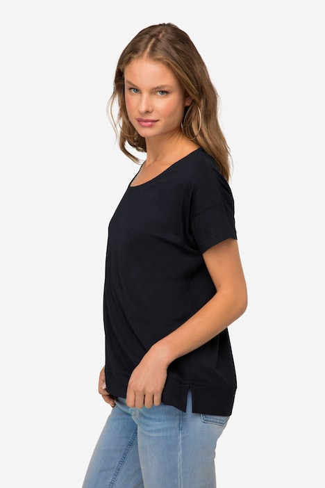 T-Shirt, oversized, Rundhals, Halbarm