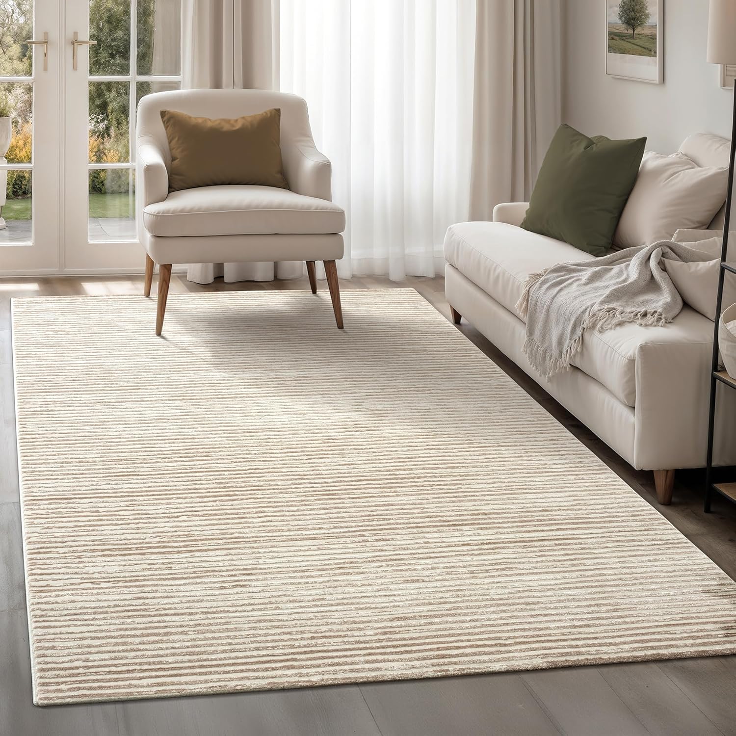 SANAT Hera Teppiche für Wohnzimmer, Geeignet für Flur, Esszimmer, Schlafzimmer, Küche und Kinderzimmer Öko-Tex 100 Zertifizier - Beige, 200 x 280 cm