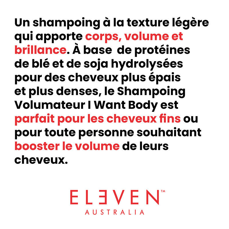 Shampooing volumateur I Want Body 300ml