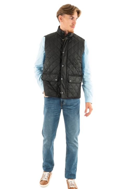 Gilets ss manche barbour new lowerdale bk11 black