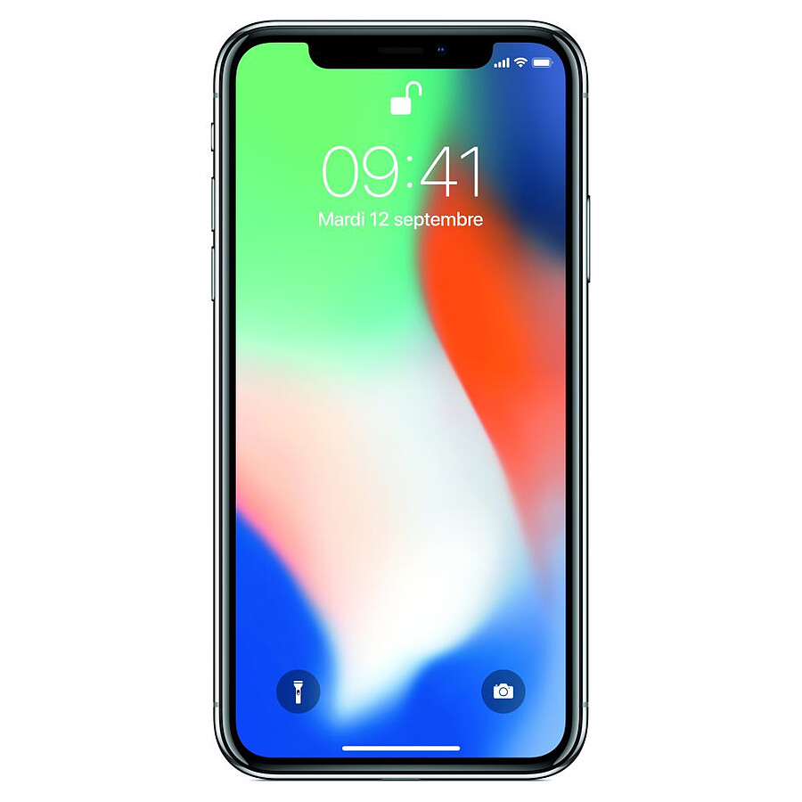 Apple iPhone X (argent) - 64 Go · Reconditionné