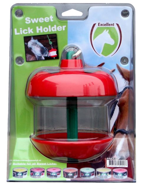 Excellent Sweet Lick Houder - Voedingssupplement - Rood per stuk
