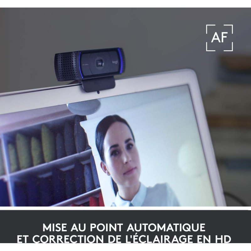 Logitech 960-001055 webcam 3 MP 1920 x 1080 pixels USB Noir