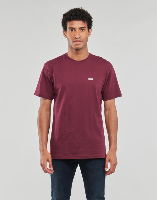 Vans - MN LEFT CHEST LOGO TEE - Bordeaux