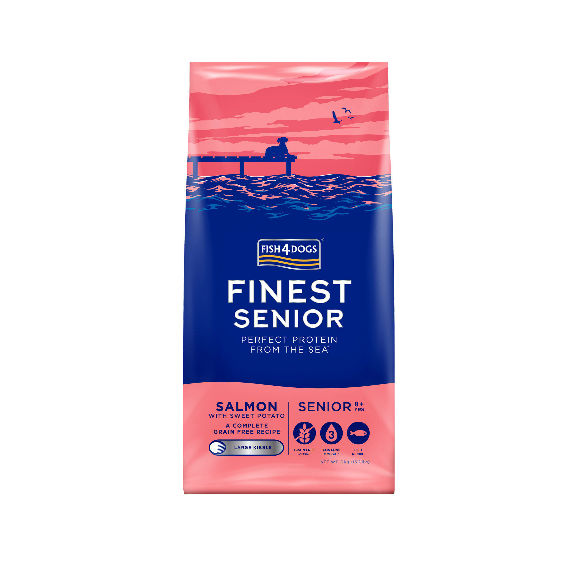 Fish4Dogs Finest Senior Zalm met Zoete Aardappel