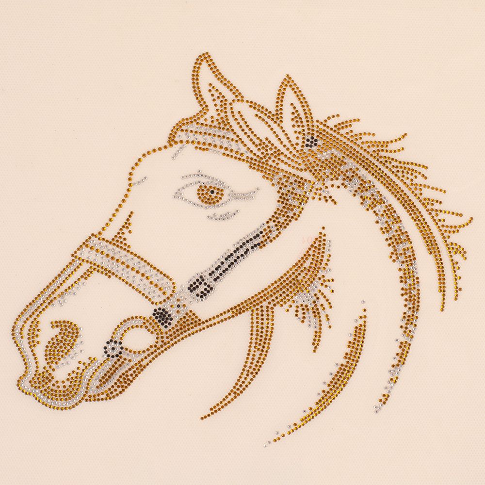 Glitter transfer Gold horse