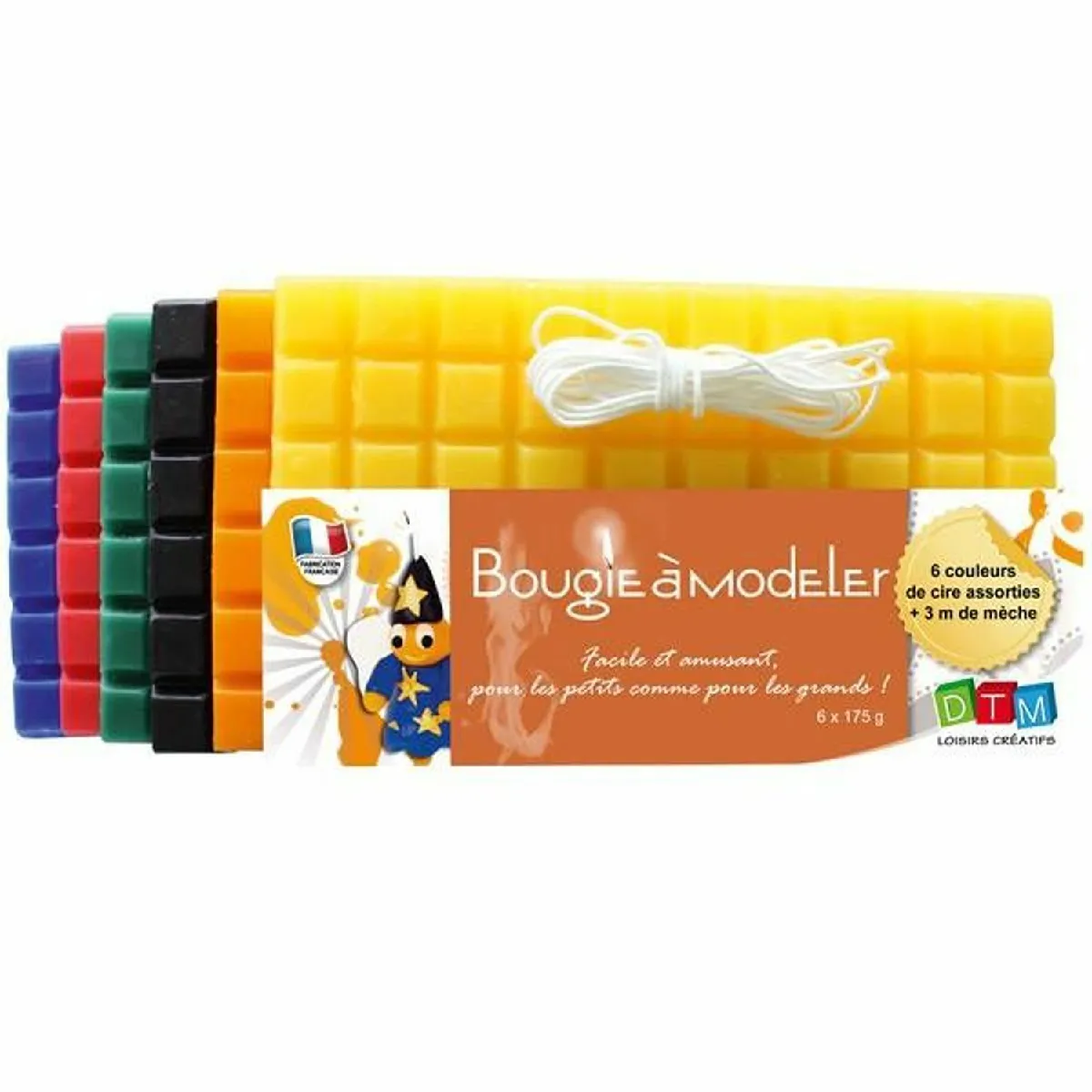Cire à Bougie Graines Créatives - 720 g - Couleurs Primaires