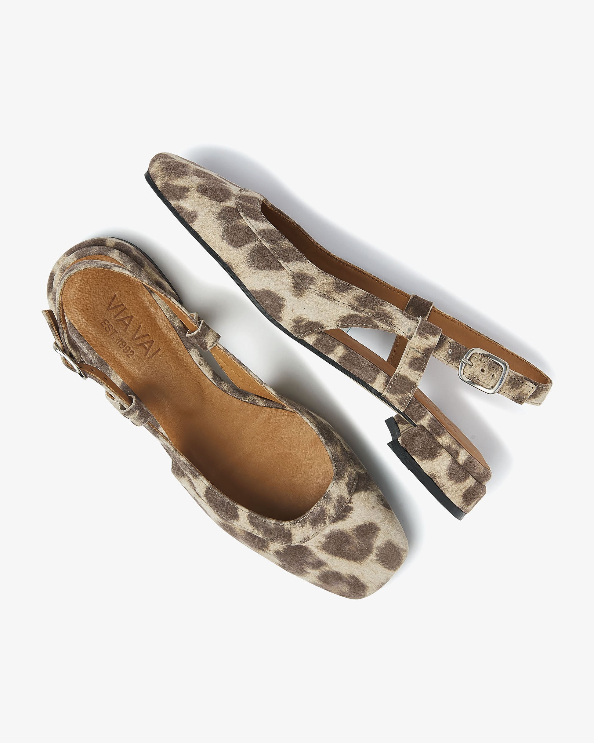 VIA VAI luipaardprint slingbacks Julie Xena