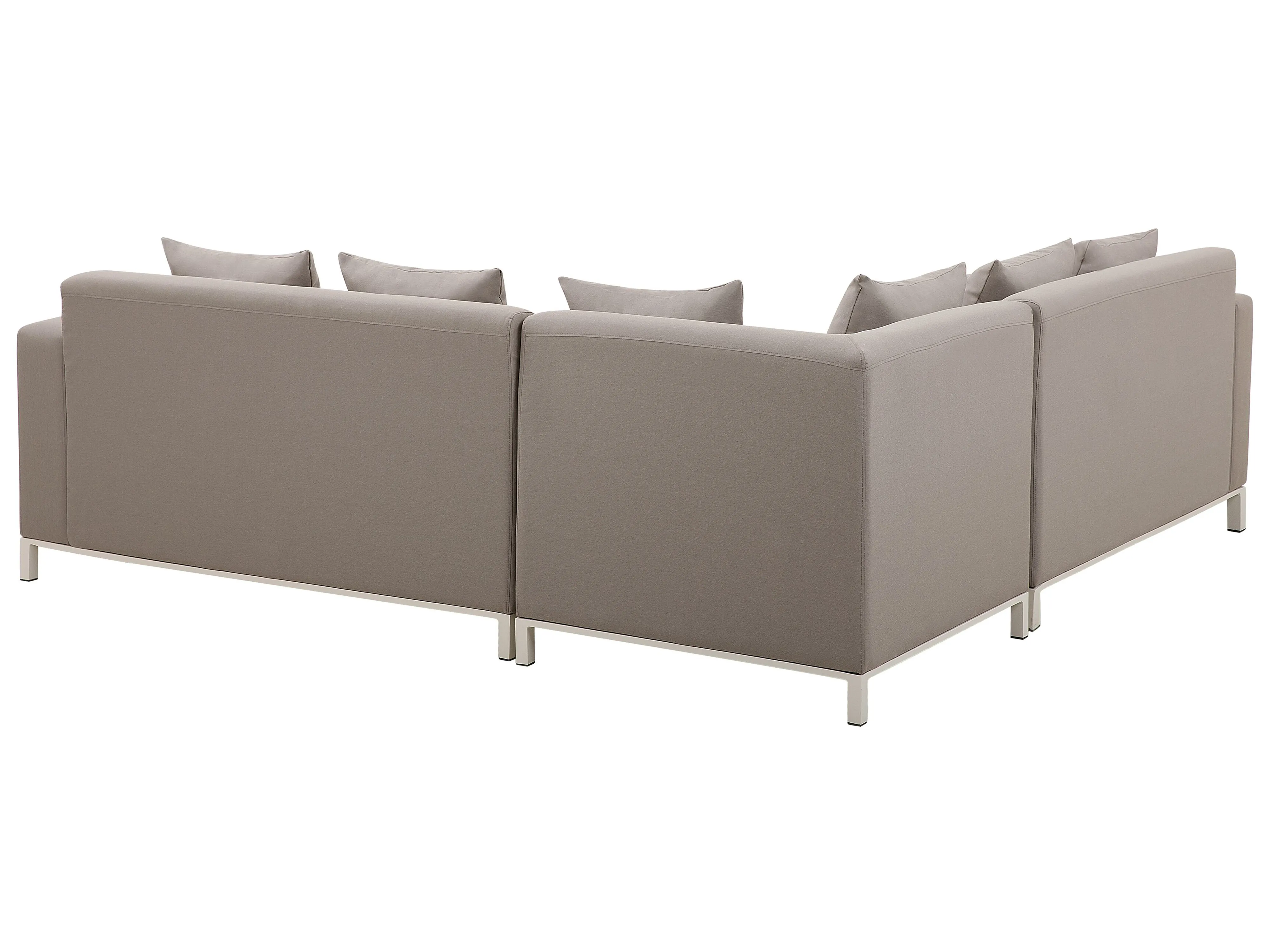 Tuin hoekloungeset met tafel 5-zits BELIZE rechtszijdig modulair Beige