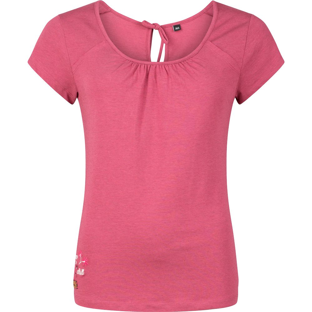 Chillaz Hide the Best Time To Chill Flower T-Shirt Damen dry rose melange