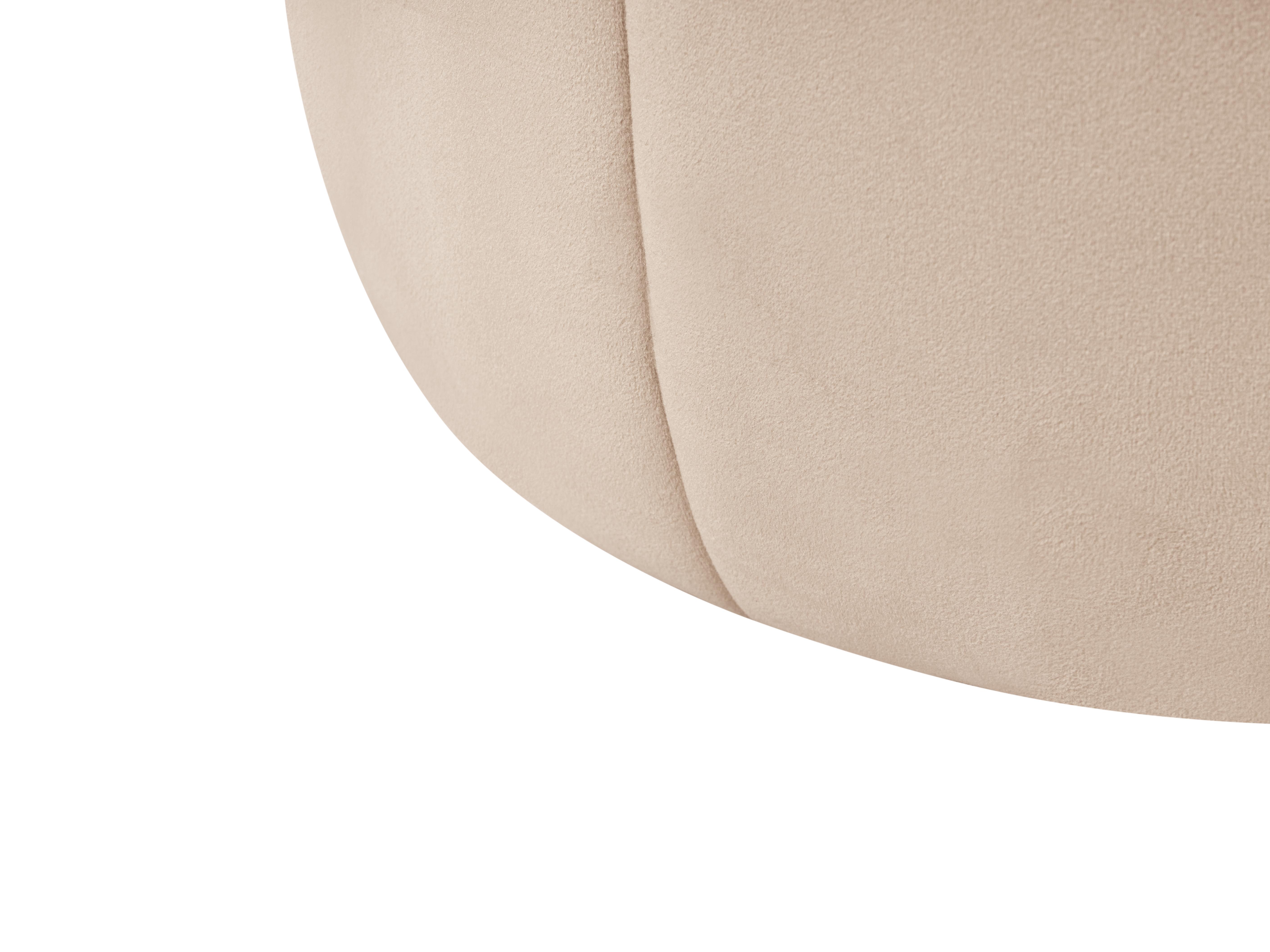 Poef SELBY Fluweel Beige
