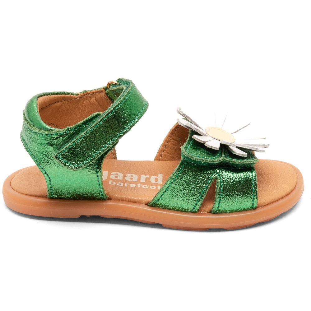 Køb Bisgaard Green Metallic Barefoot Oya Sandal